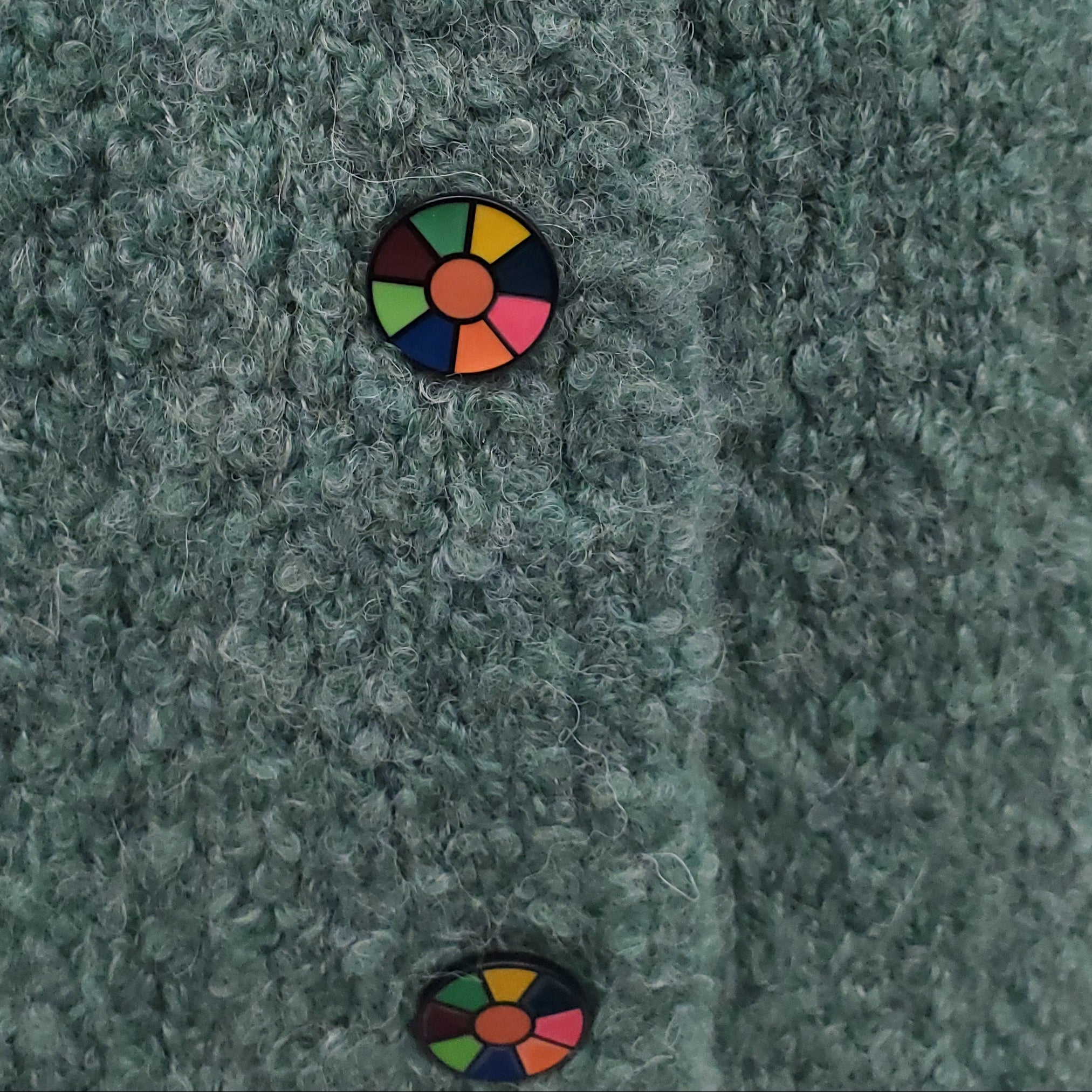 THE ELDER STATESMAN GREEN OVERSIZED CASHMERE BLEND CARDIGAN - SIZE S (OVERSIZED)