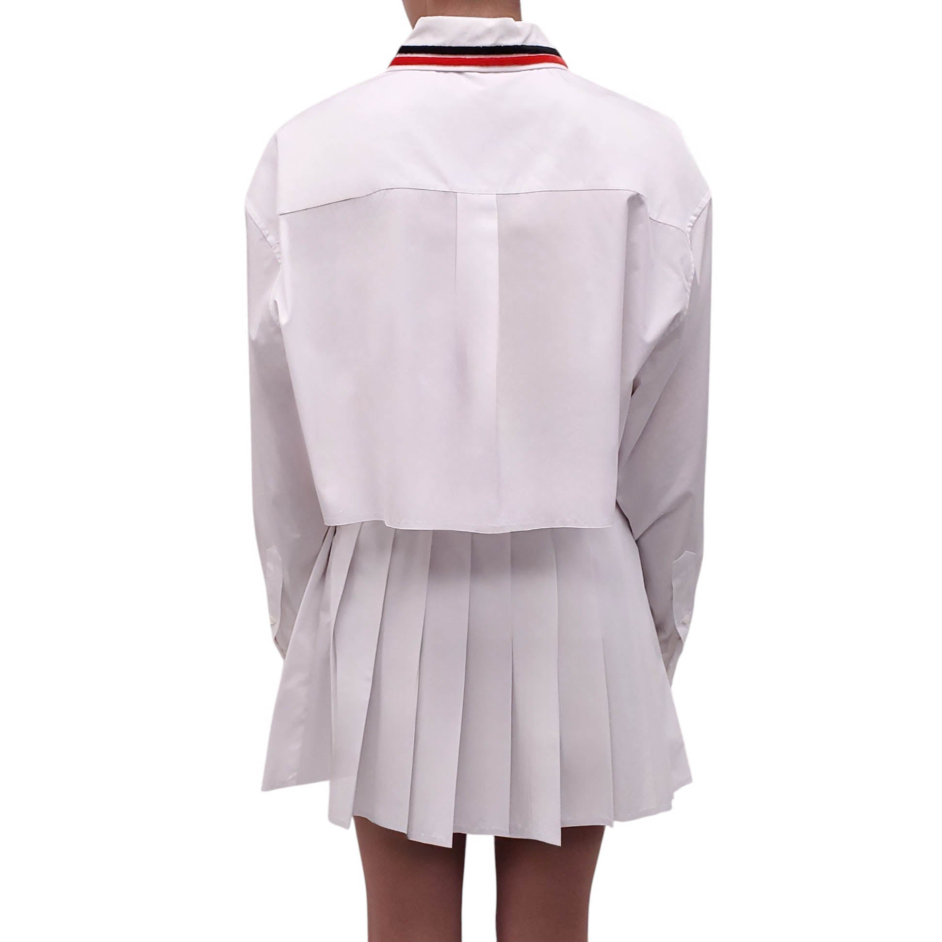 MIU MIU WHITE LOGO SKIRT SET - SIZE 40