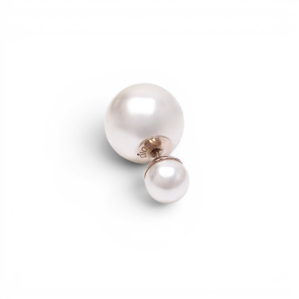 CHRISTIAN DIOR DOUBLE PEARL EARRINGS