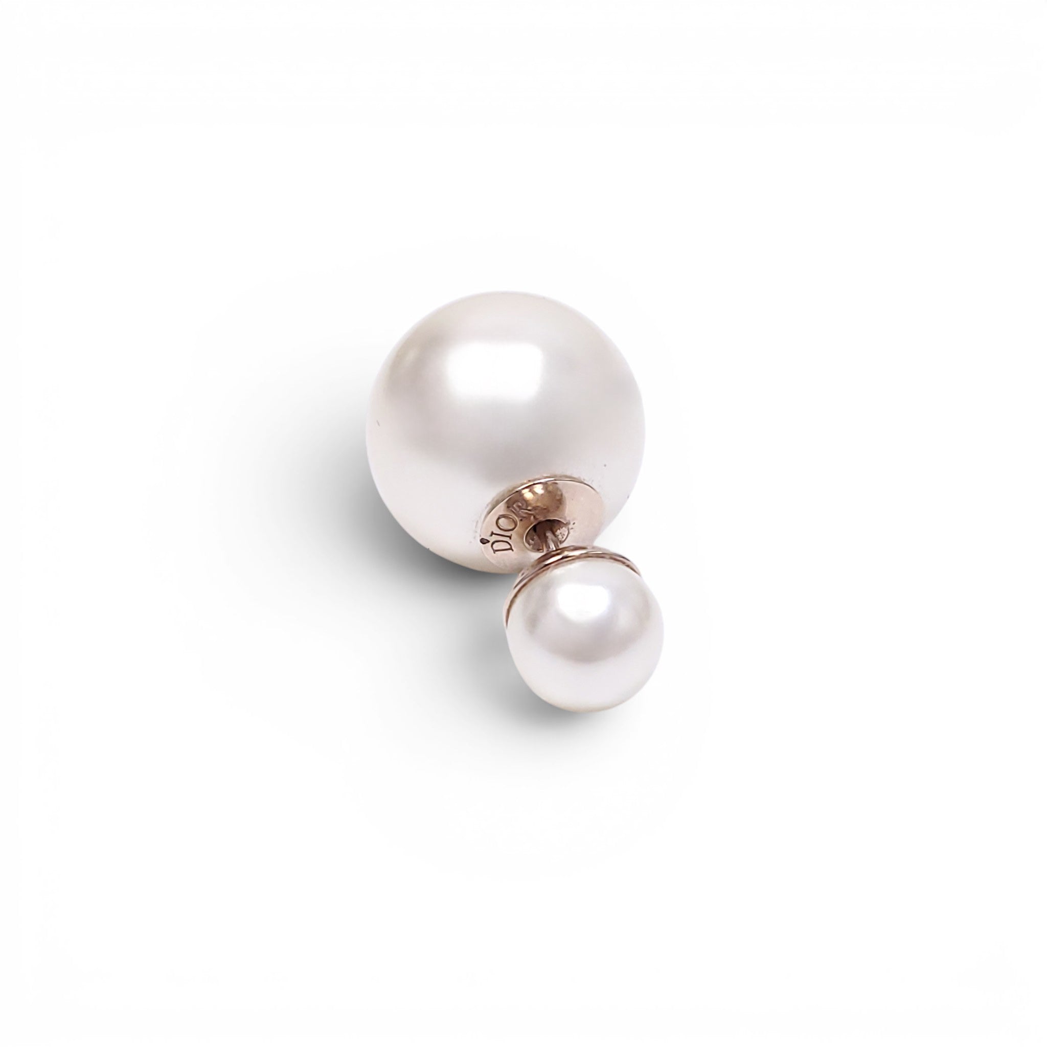 CHRISTIAN DIOR DOUBLE PEARL EARRINGS