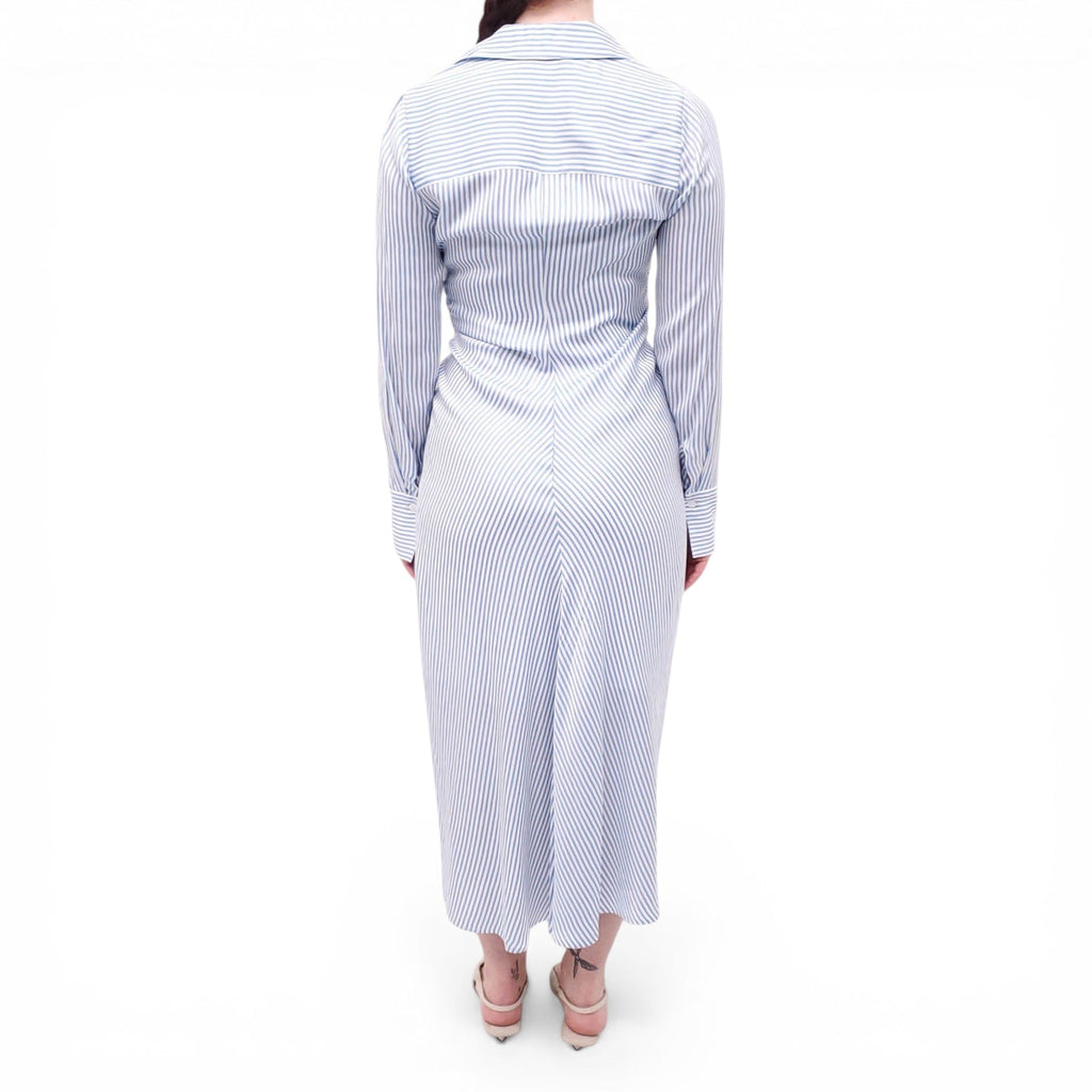 VERONICA BEARD BLUE AND WHITE STRIPED DRESS - SIZE 0