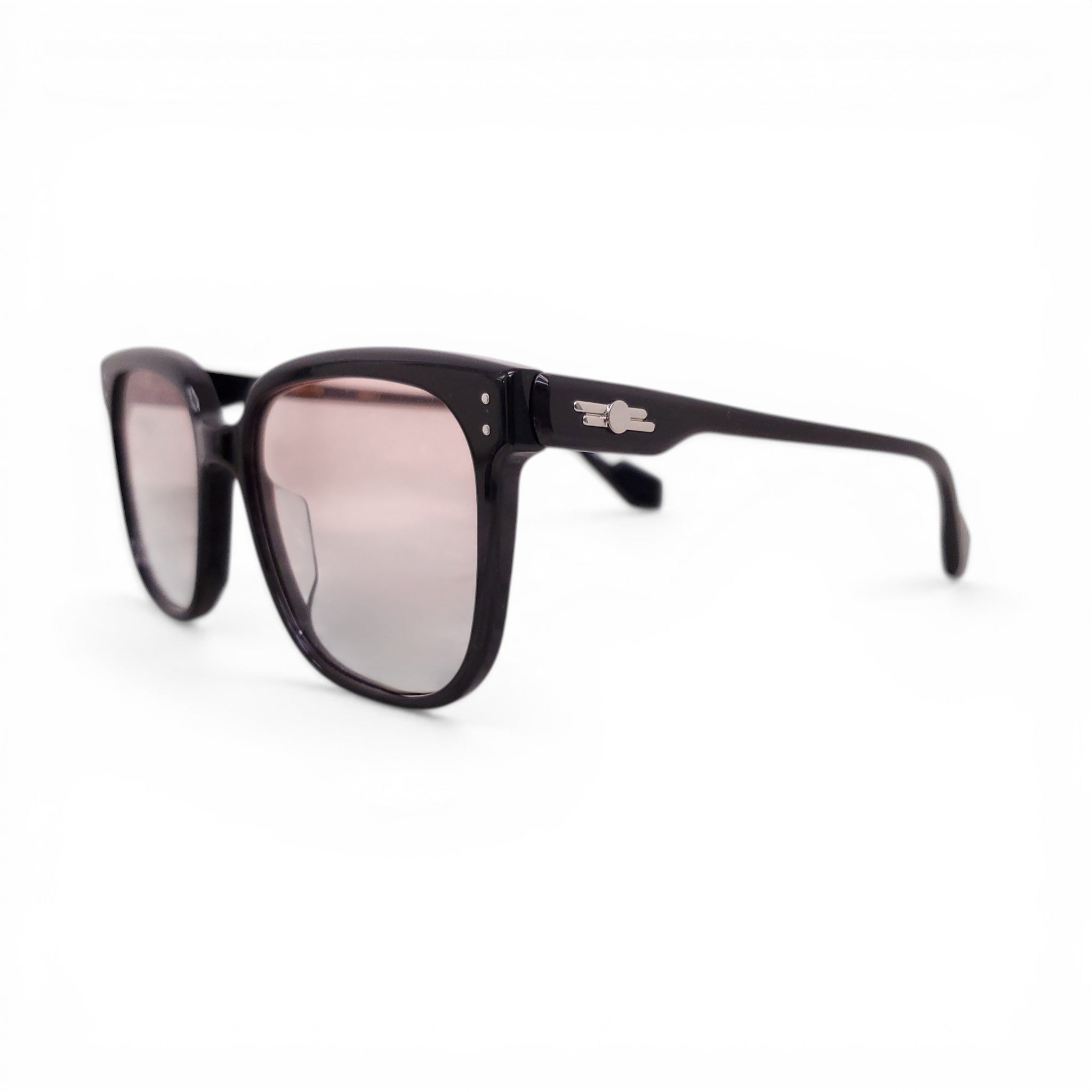 GENTLE MONSTER BLACK ‘DION’ OMBRE LENSE SUNGLASSES