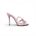 ALESSANDRA RICH PURPLE CRYSTAL BUTTERFLY HEELS - SIZE 39