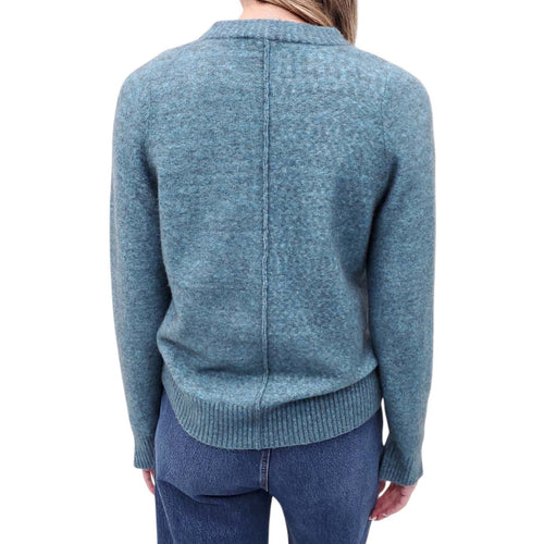 3.1 PHILLIP LIM TEAL SWEATER WITH PEARL DETAILS - SIZE S