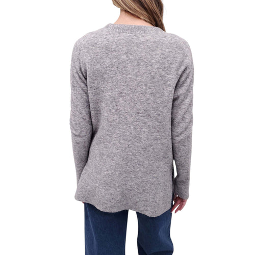 3.1 PHILLIP LIM GREY CARDIGAN WITH PEARL BUTTONS - SIZE S