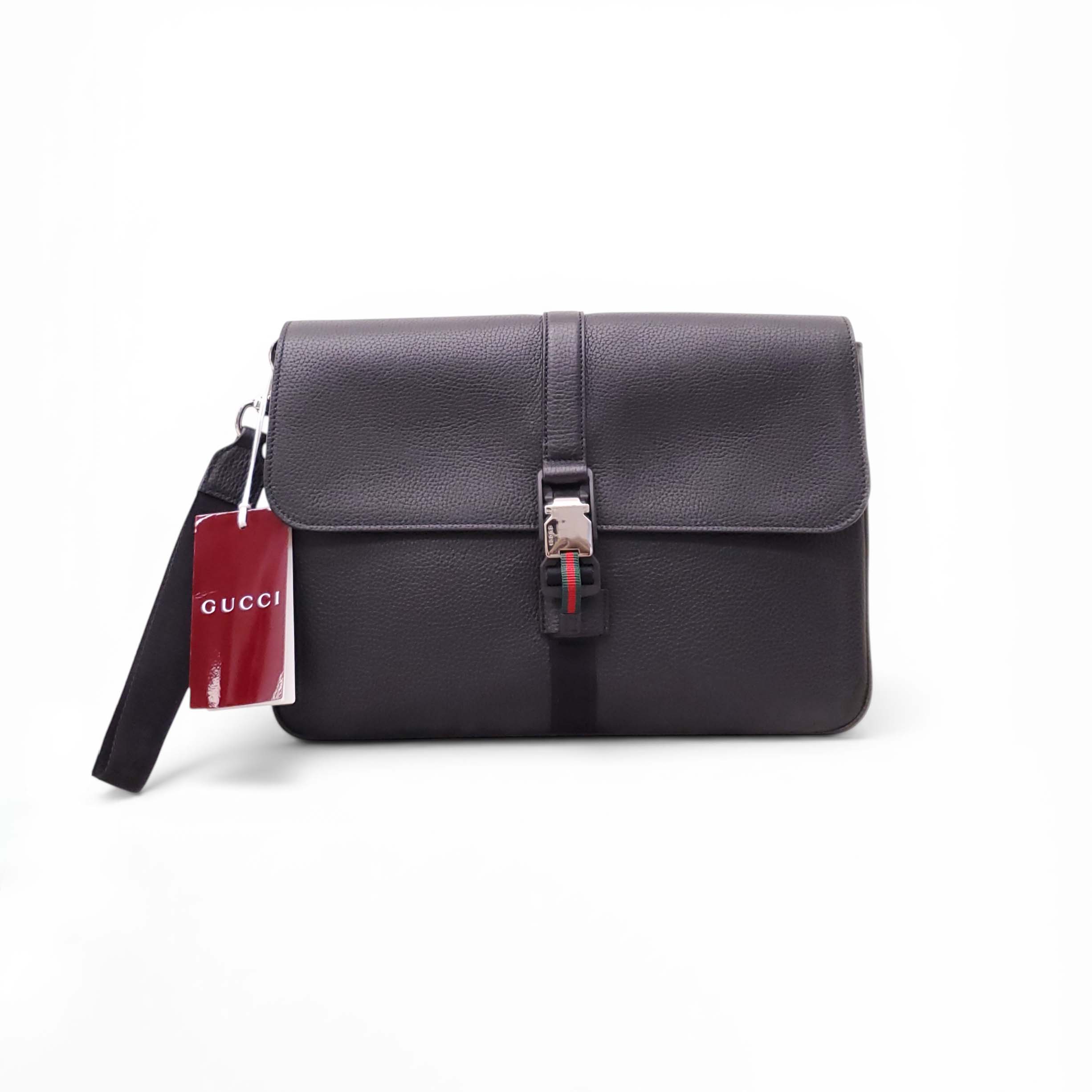 GUCCI BLACK CALFSKIN LEATHER MEDIUM BUSINESS CASE