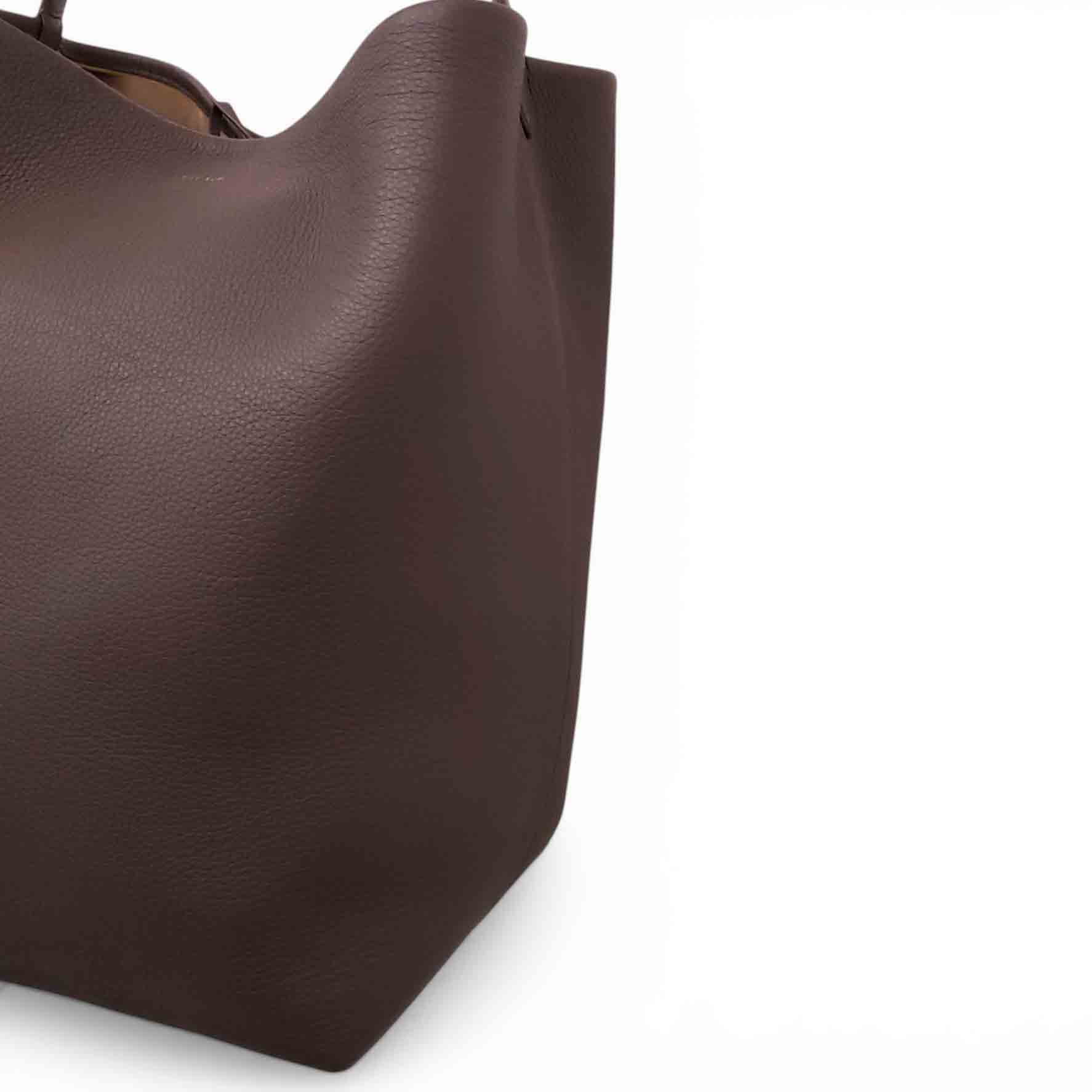 THE ROW BROWN PARK LARGE TOTE BAG