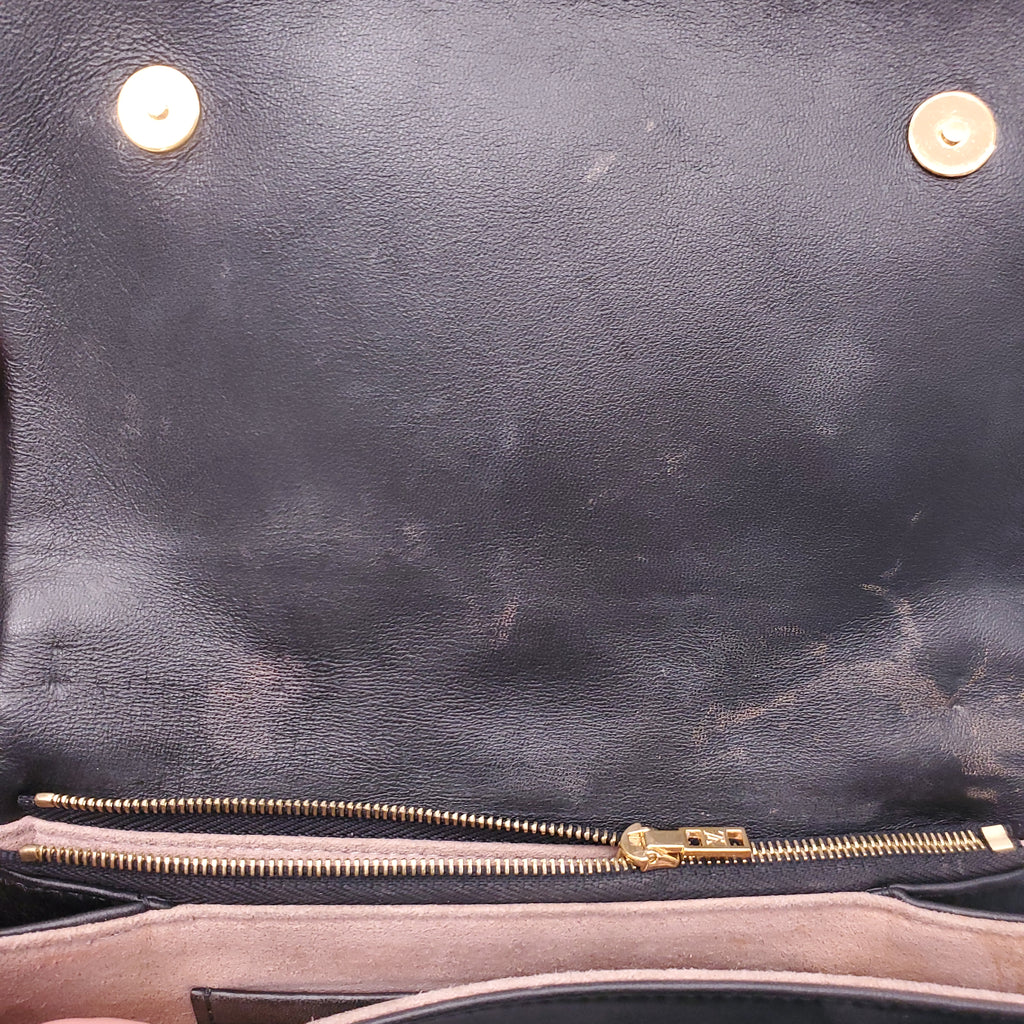 LOUIS VUITTON BLACK POCHETTE COUSSIN CROSSBODY BAG