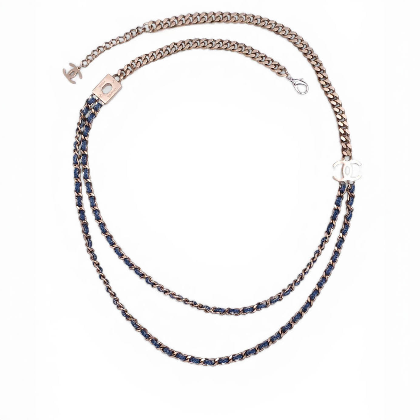 CHANEL DENIM CHAIN BELT