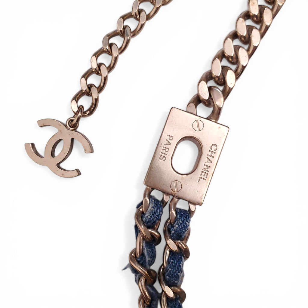 CHANEL DENIM CHAIN BELT