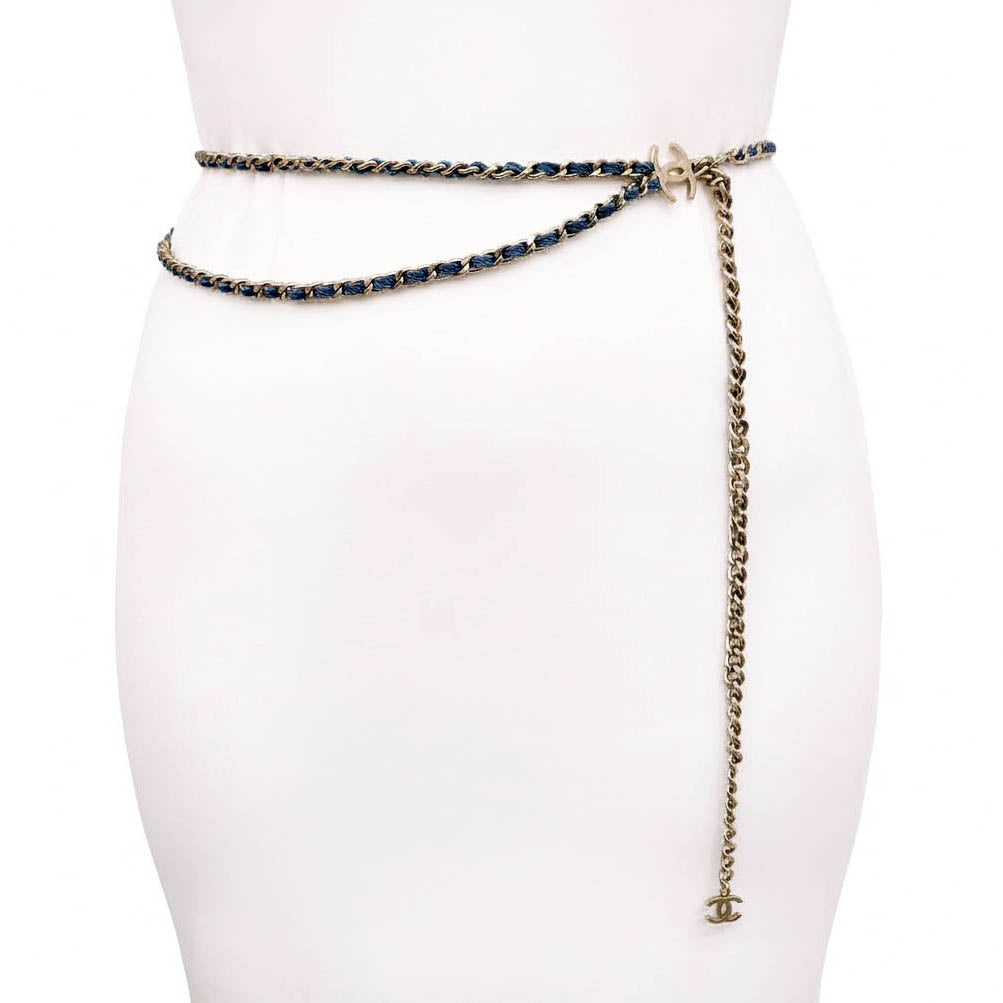 CHANEL DENIM CHAIN BELT