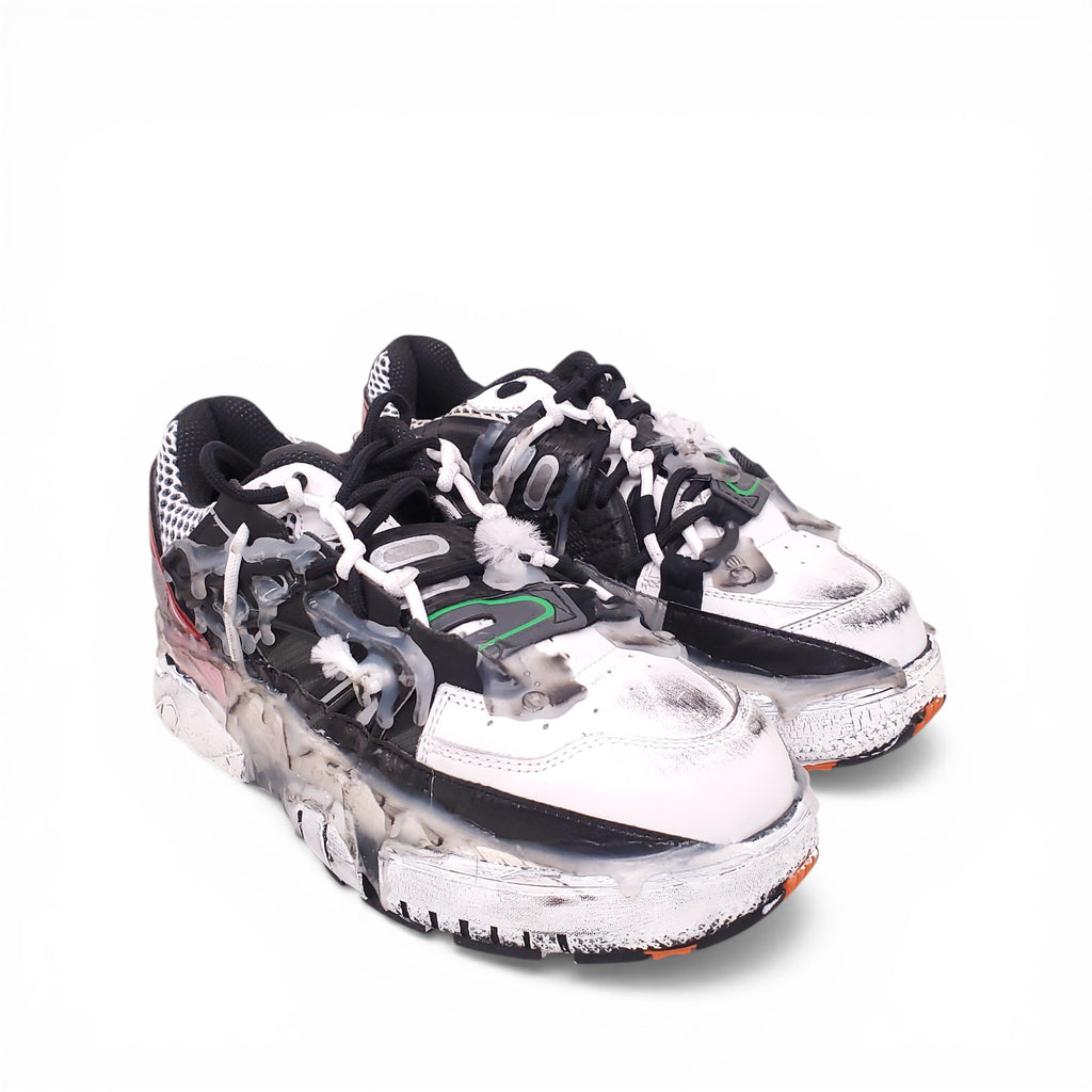 MAISON MARGIELA FUSION LEATHER LOW TRAINERS - SIZE 36