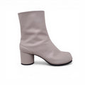 MAISON MARGIELA GREY TABI LEATHER ANKLE BOOTS - SIZE 37.5