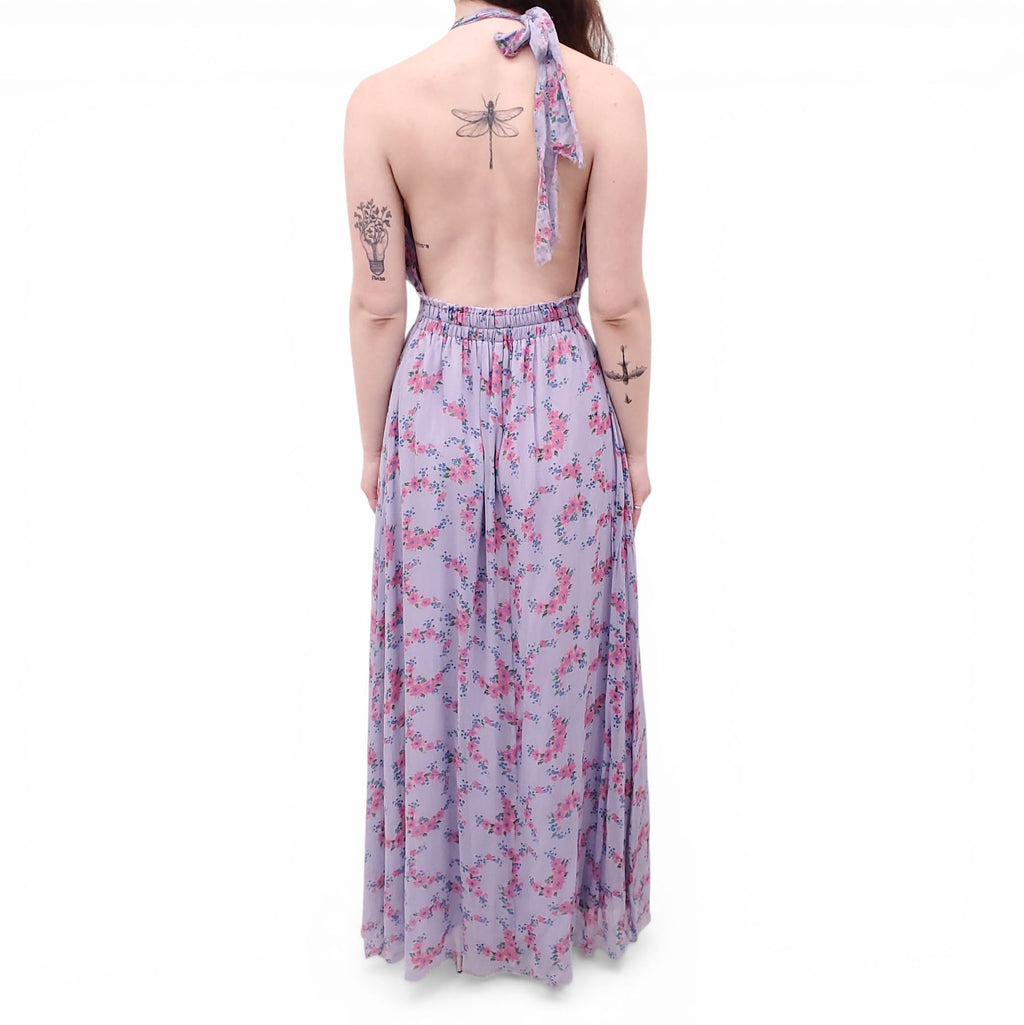 love shack fancy purple floral dress Love Shack Fancy
