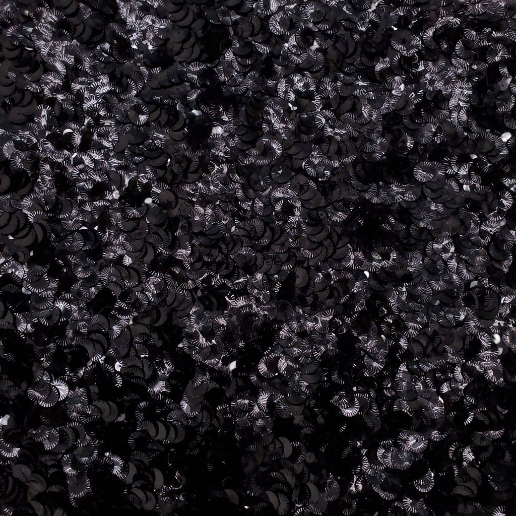 CHANEL BLACK PAILLETTE SEQUIN SKIRT - SIZE 40
