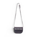 BALENCIAGA BLACK LOGO CROSSBODY BAG