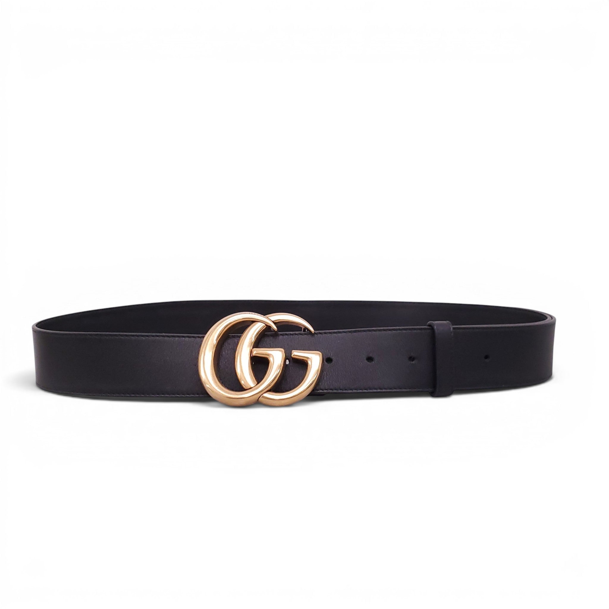 GUCCI LARGE GG LOGO MARMONT BELT - SIZE 95