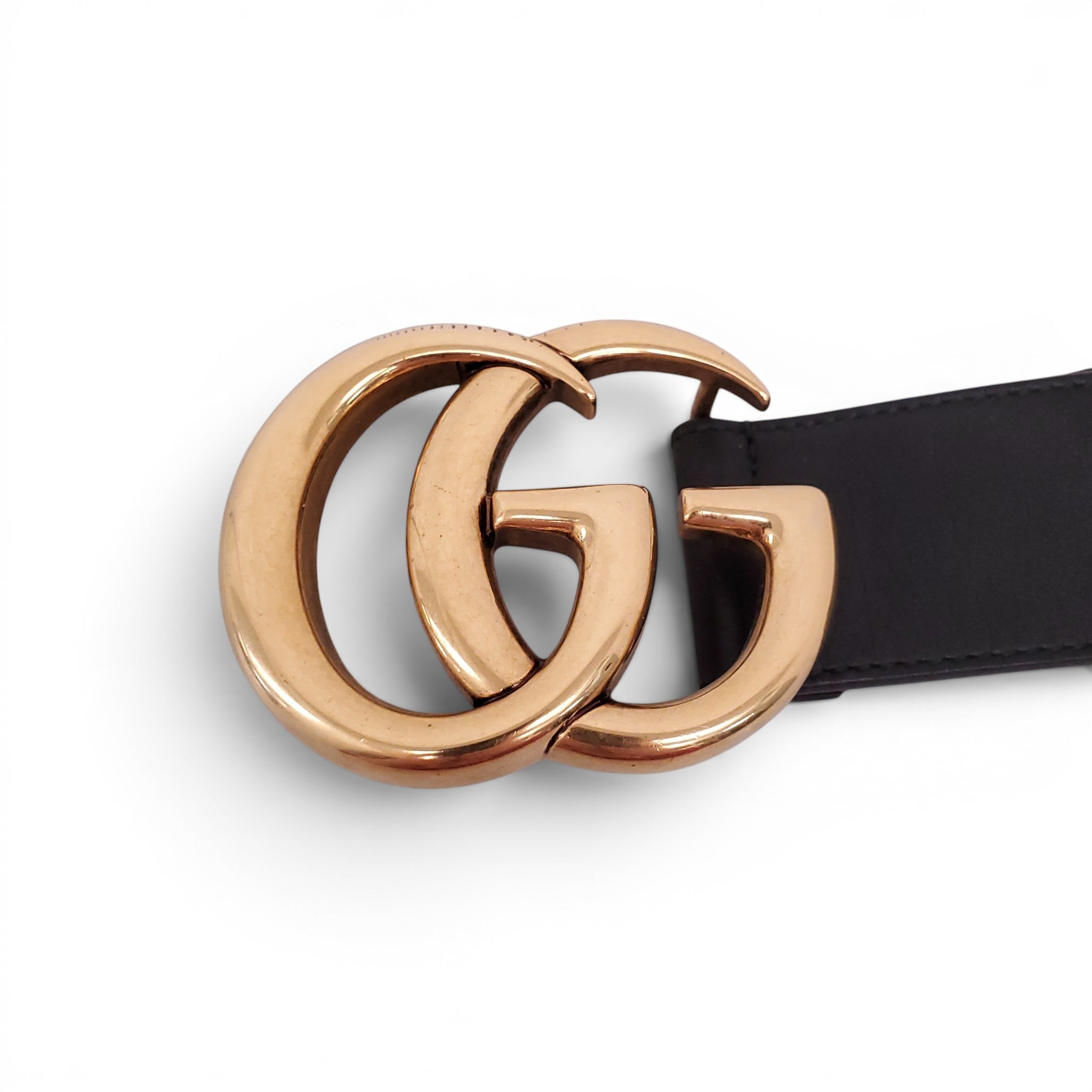 GUCCI LARGE GG LOGO MARMONT BELT - SIZE 95