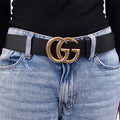 GUCCI LARGE GG LOGO MARMONT BELT - SIZE 95