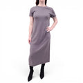LAUREN MANOOGIAN GREY SWEATER DRESS - SIZE 1 (S)