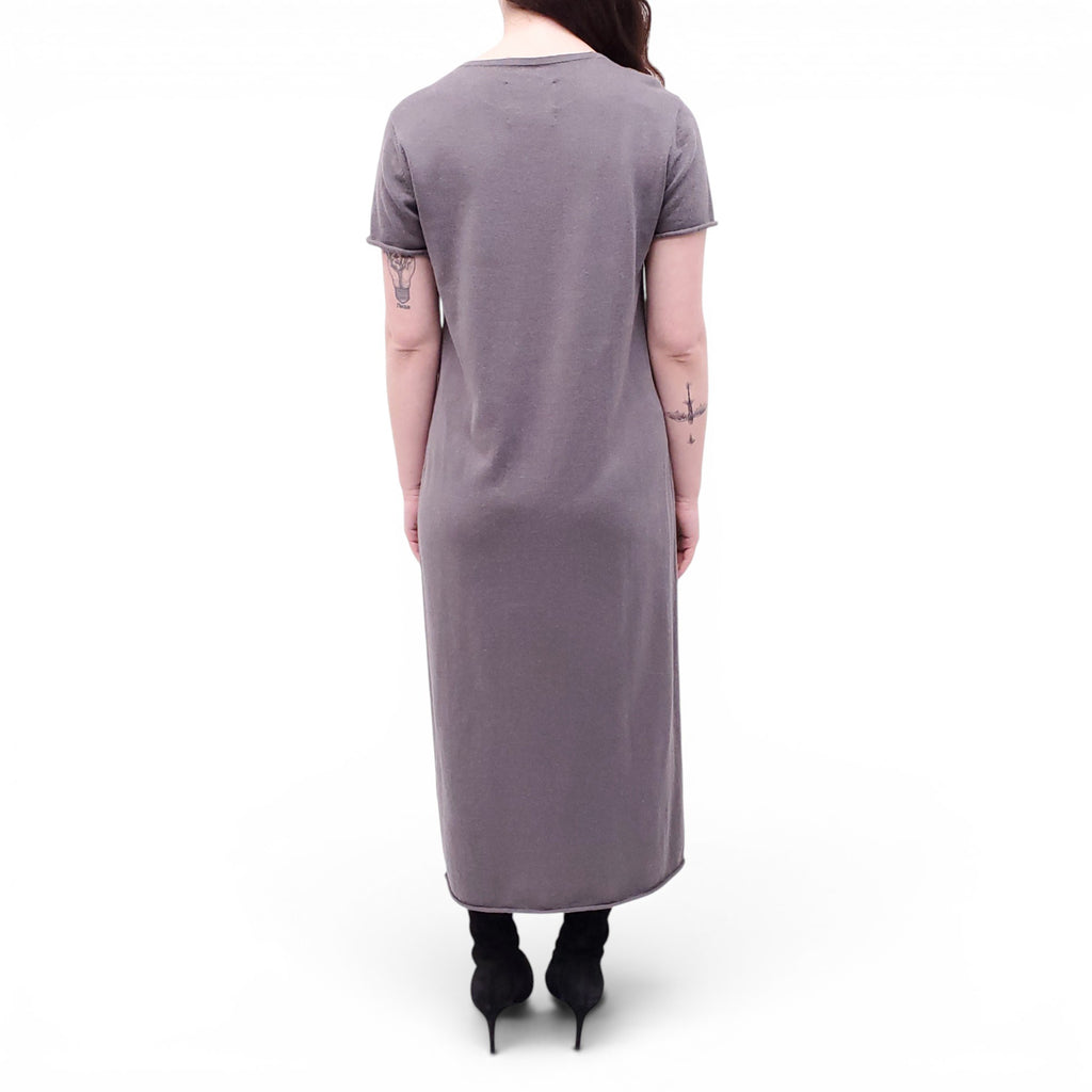 LAUREN MANOOGIAN GREY SWEATER DRESS - SIZE 1 (S)