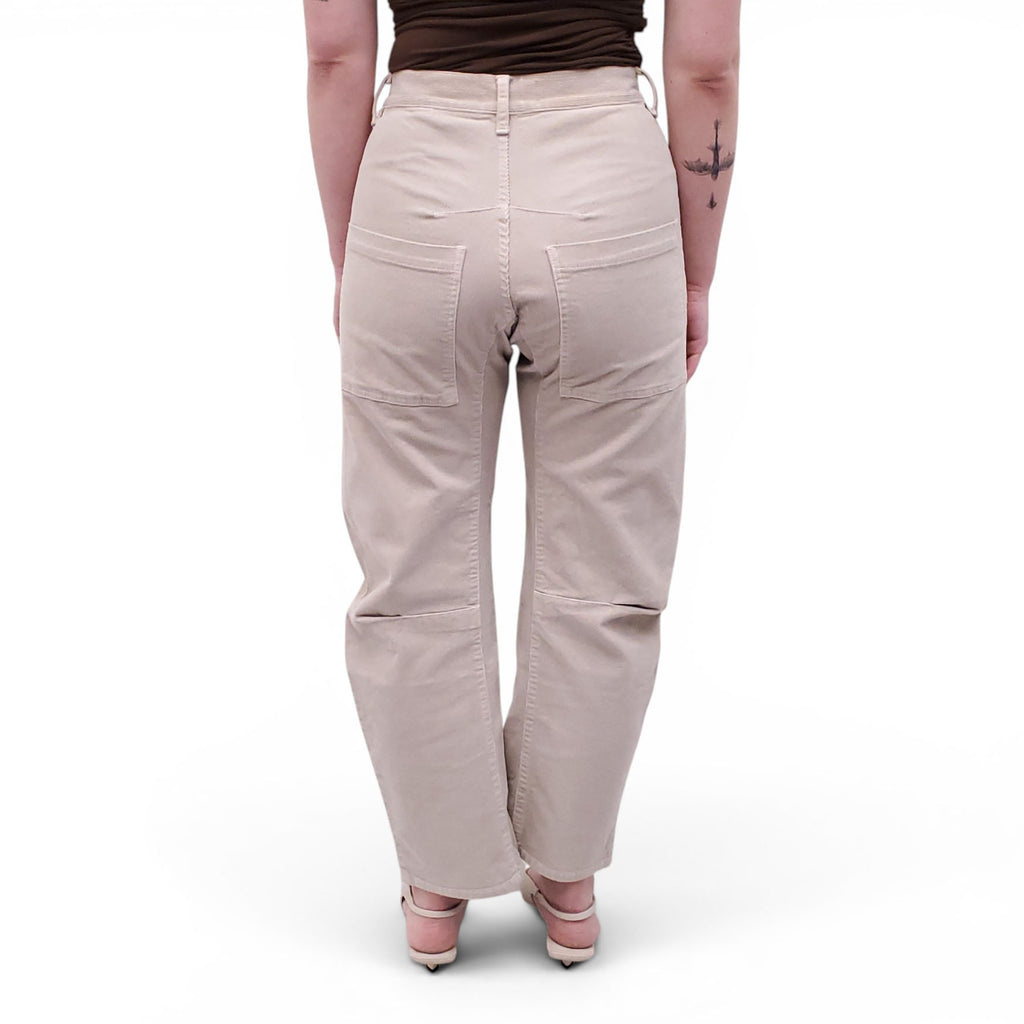 NILI LOTAN CREAM CORDUROY 'SHON' PANTS - SIZE 00P (XXS)