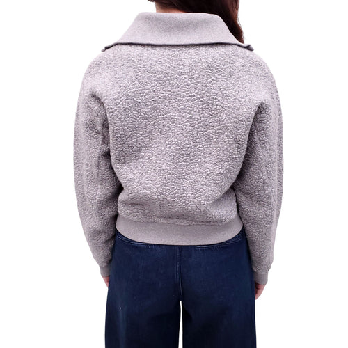 ACNE STUDIOS GREY QUARTER ZIP SWEATER - SIZE XS
