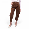 NILI LOTAN BROWN CORDUROY 'SHON' PANTS - SIZE 00P (XXS)