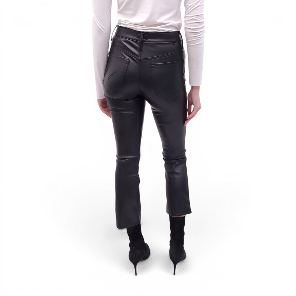MOTHER 'THE INSIDER ANKLE' FAUX LEATHER PANTS - SIZE 26