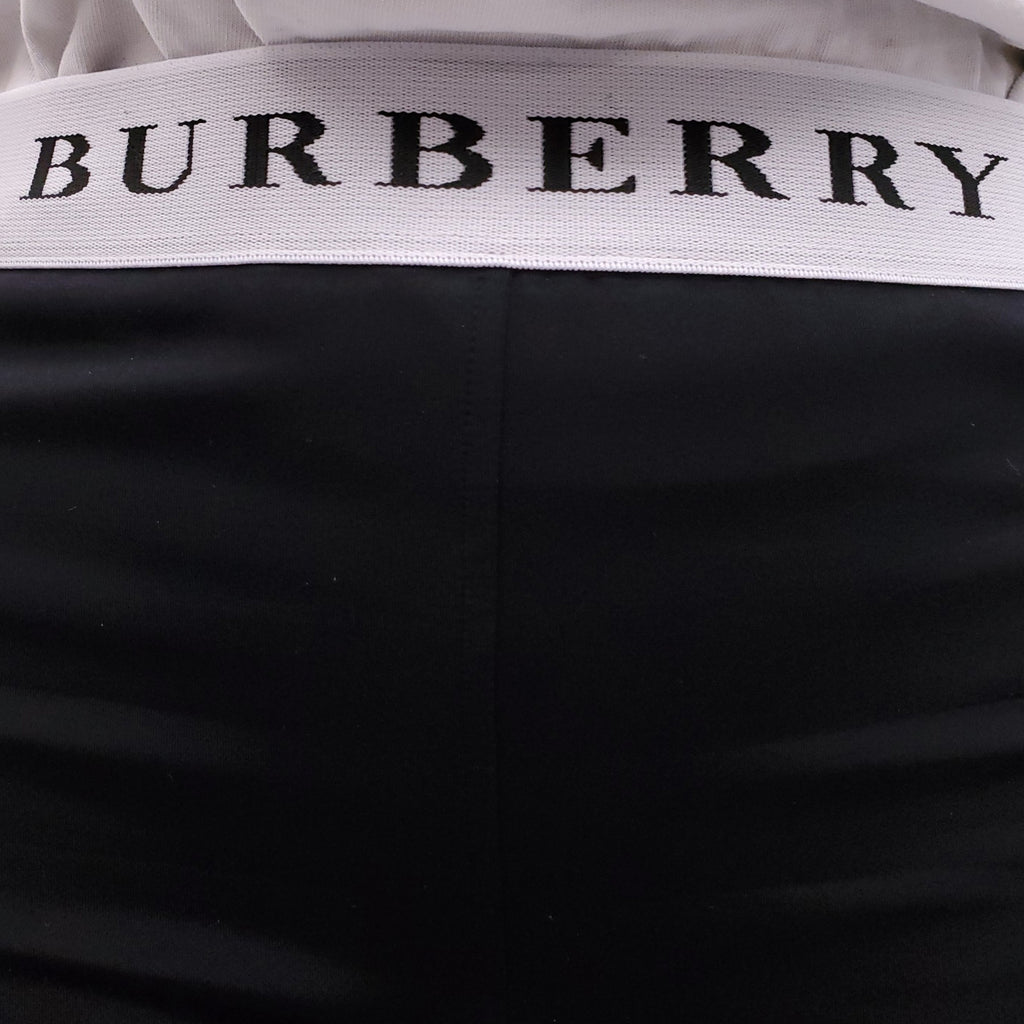 BURBERRY BLACK LOGO LEGGINGS - SIZE M