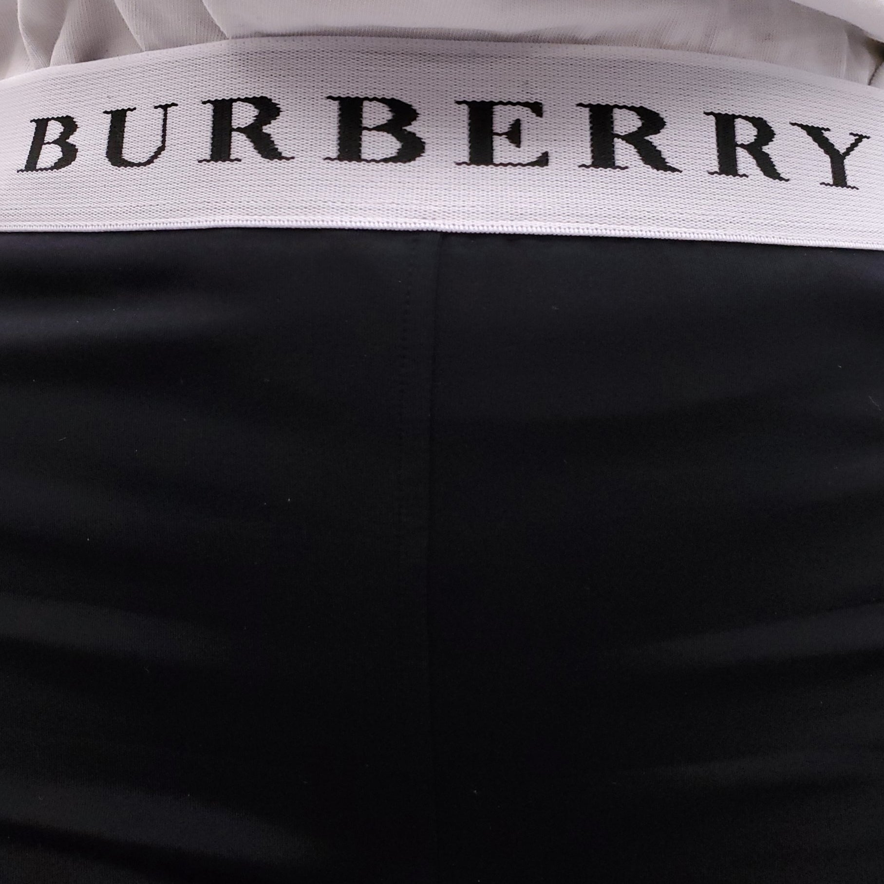 BURBERRY BLACK LOGO LEGGINGS - SIZE M