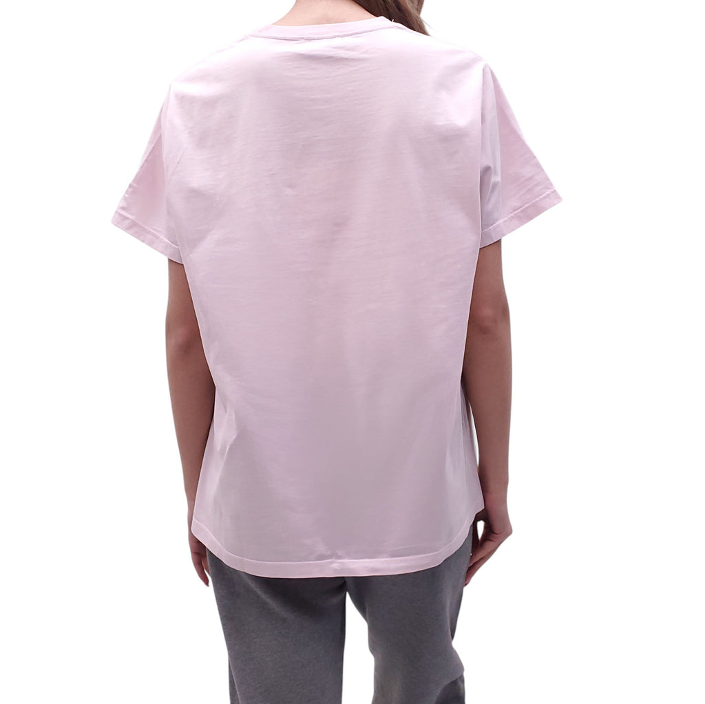 GANNI PINK GRAPHIC T-SHIRT - SIZE M