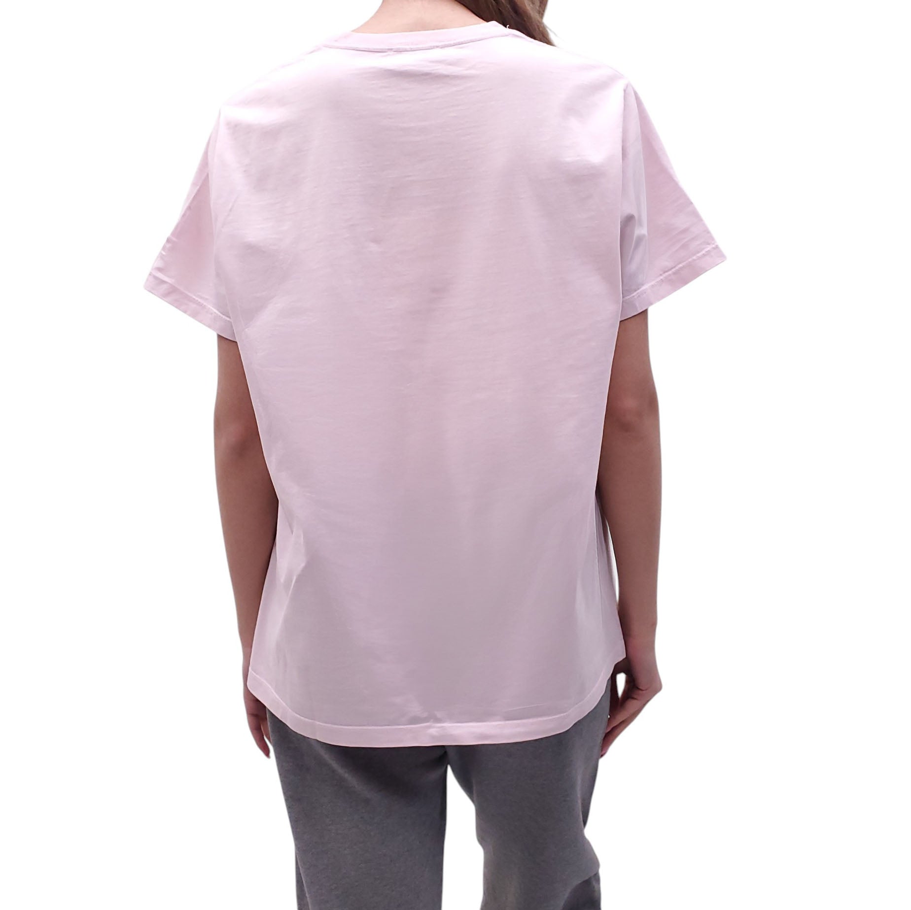 GANNI PINK GRAPHIC T-SHIRT - SIZE M