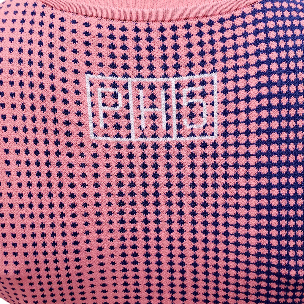 PH5 PINK AND BLUE PATTERNED DRESS - SIZE S