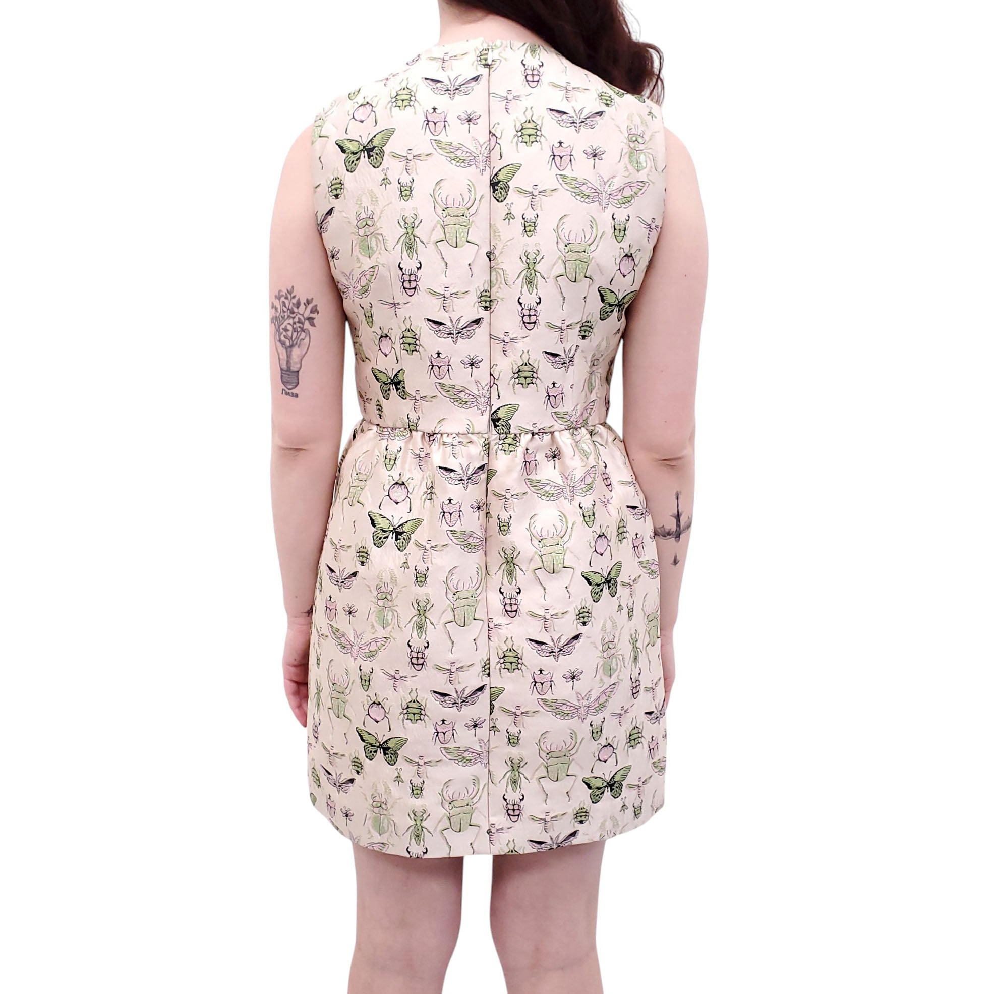 red valentino green dress Military Green Red Valentino Dress, I42/ US 4, NWT