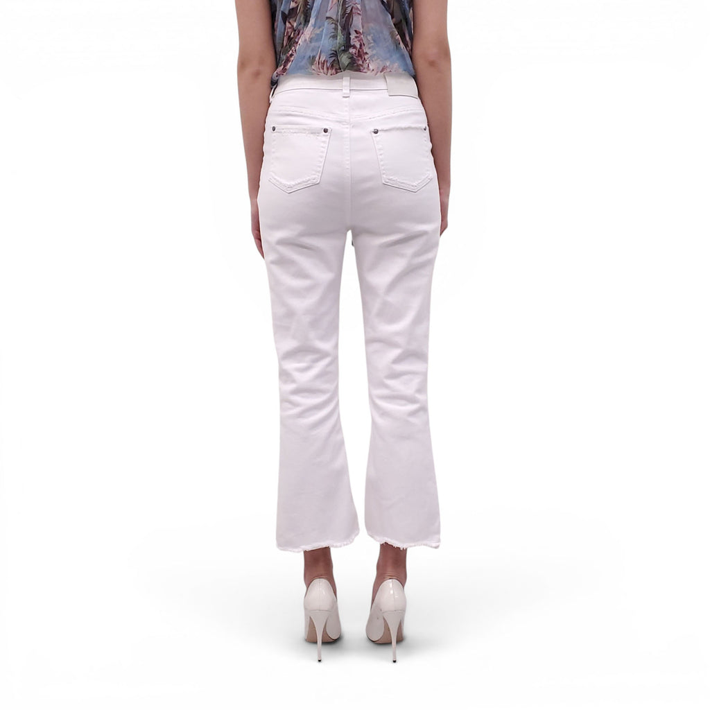 ZIMMERMANN WHITE DENIM JEANS - SIZE 1 (US 6)