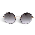CHLOÉ ROUND SCALLOPED SUNGLASSES