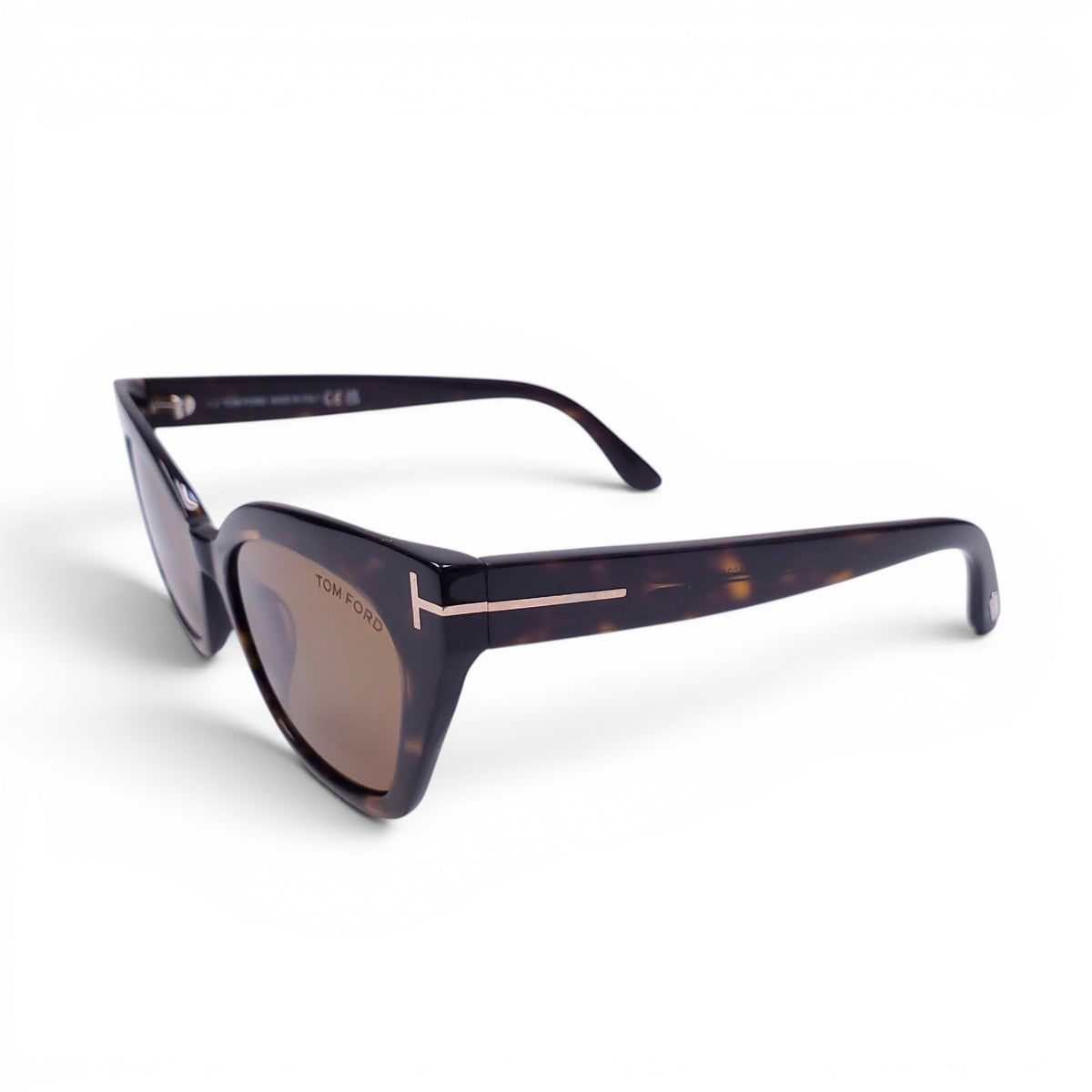 Tom Ford Black Tortoise Cat-Eye Sunglasses Tom Ford Ladies Tortoise Cat Eye Sunglasses FT0846 56T  main image 2