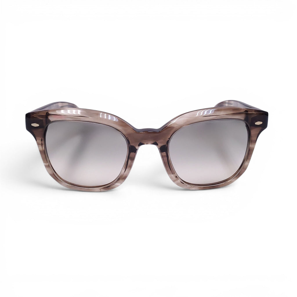 OLIVER PEOPLES X B.C. TAUPE SQUARE SUNGLASSES