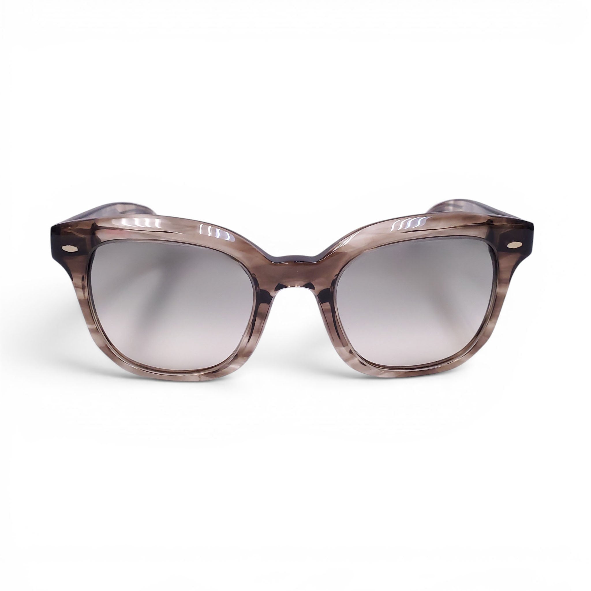 OLIVER PEOPLES X B.C. TAUPE SQUARE SUNGLASSES