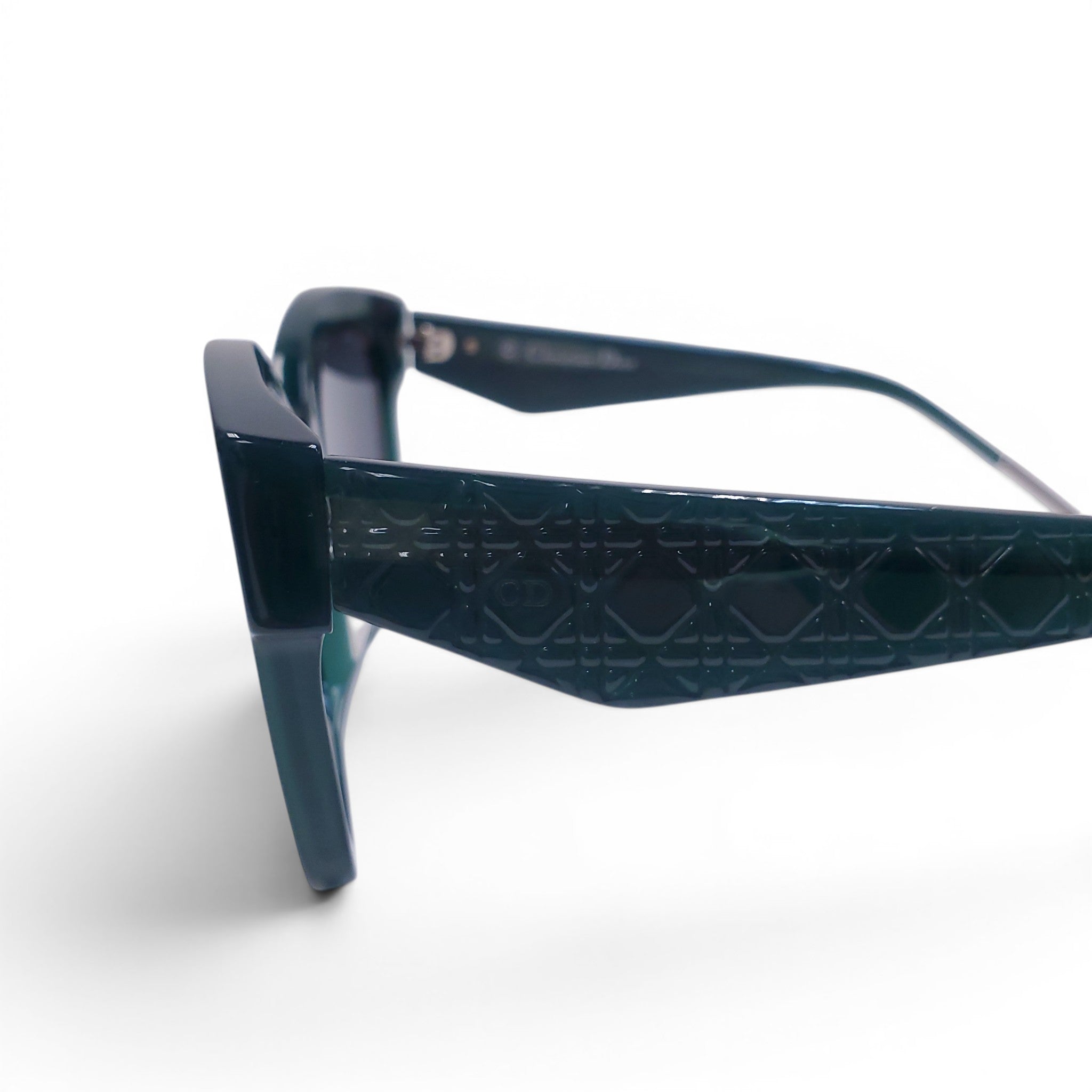 DIOR TEAL CANNAGE SUNGLASSES