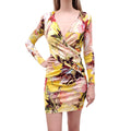 JEAN PAUL GAULTIER YELLOW FLORAL PRINT DRESS - SIZE XS