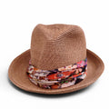 EUGENIA KIM RAFFIA HAT WITH FLORAL WRAP