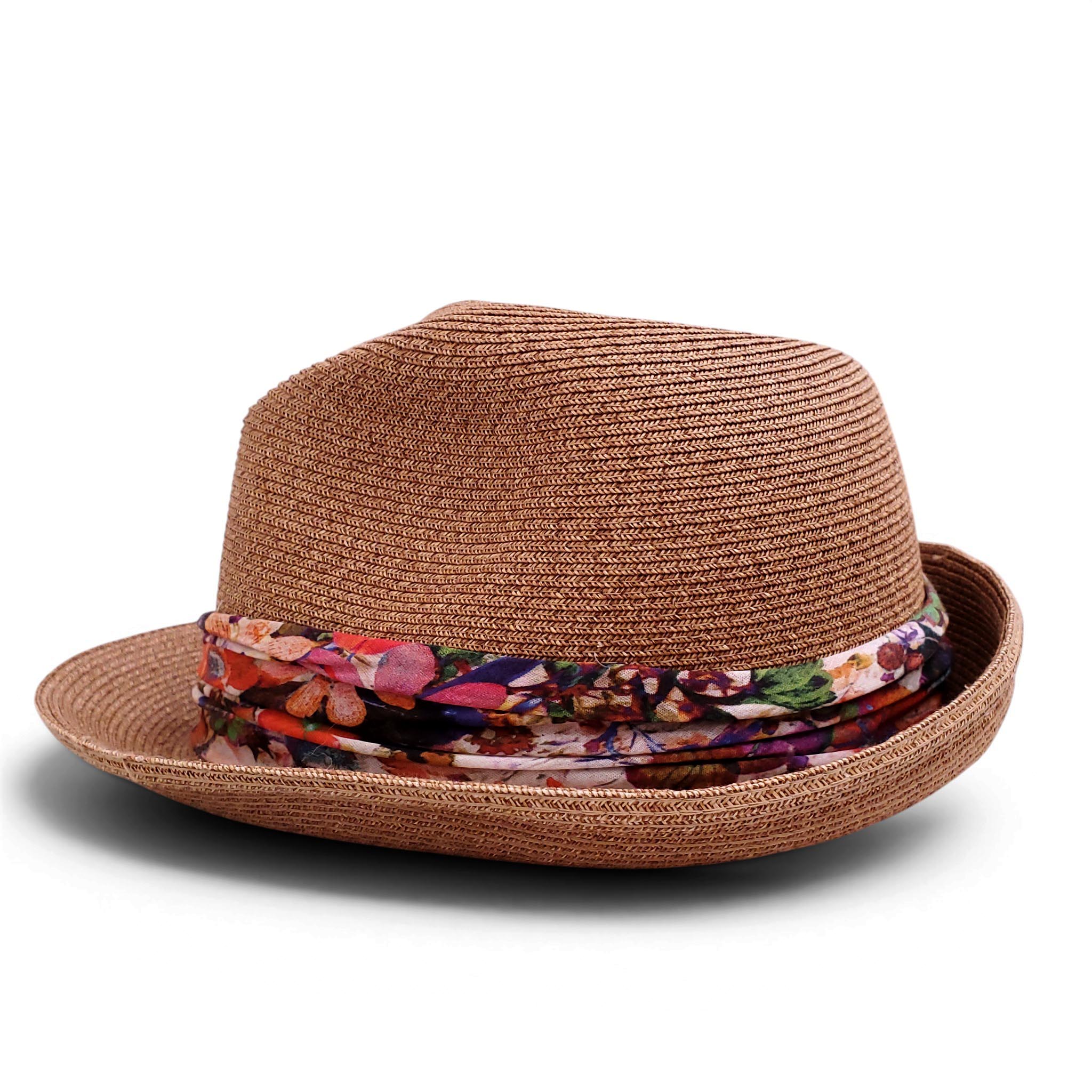 EUGENIA KIM RAFFIA HAT WITH FLORAL WRAP