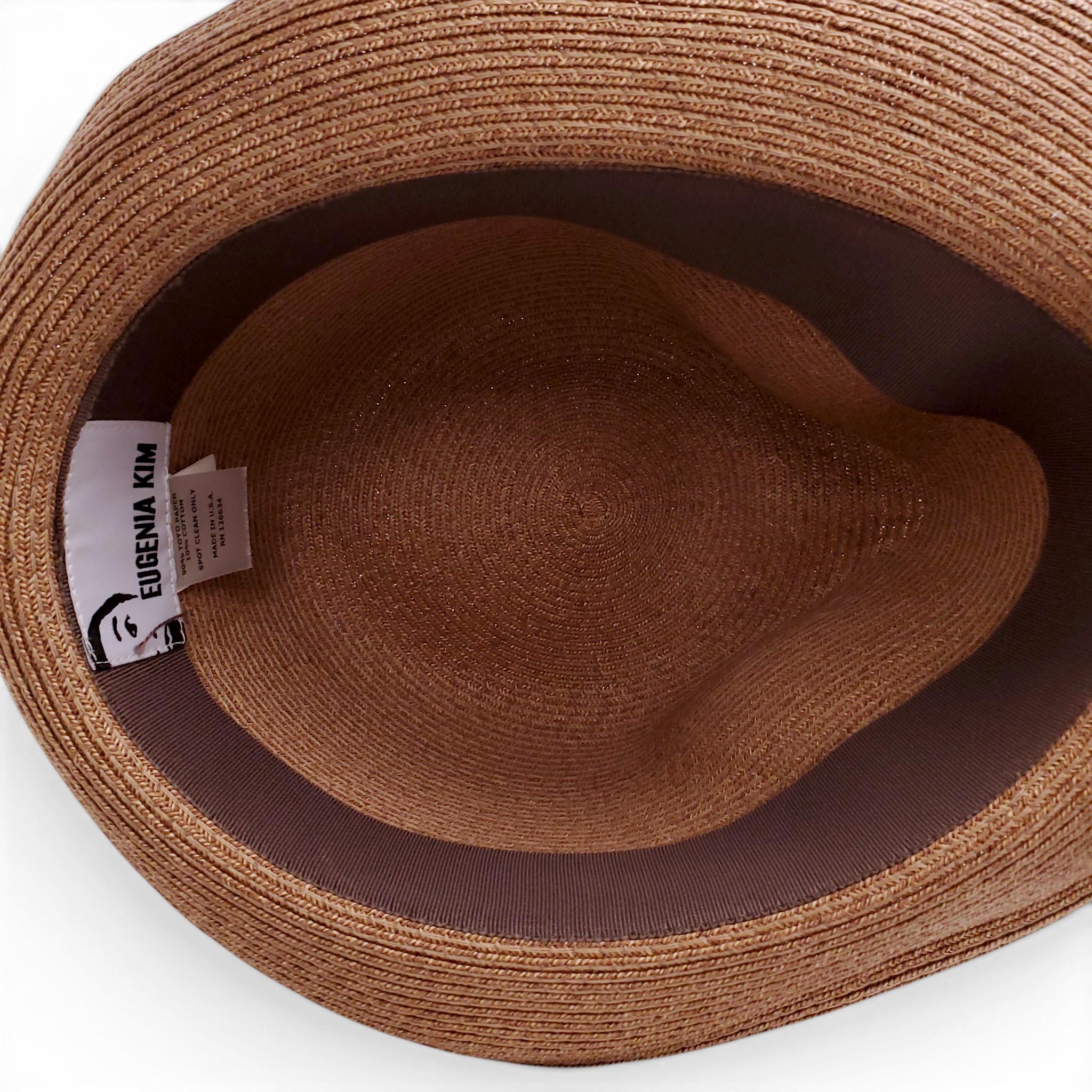 EUGENIA KIM RAFFIA HAT WITH FLORAL WRAP
