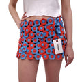 STAUD BLUE AND ORANGE CROCHET SKIRT - SIZE M/L
