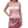 WITH JÉAN PINK BUSTIER TOP - SIZE L