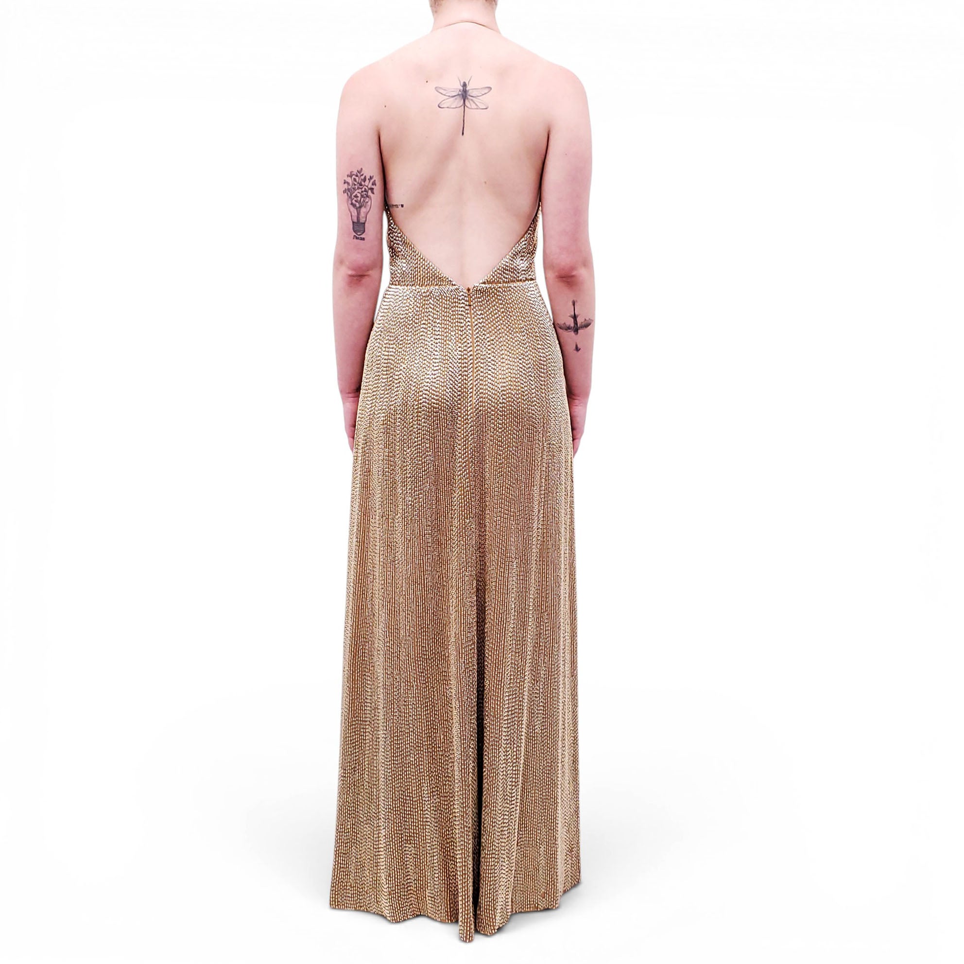 gucci gold sequin dress Mod Sequin Dress