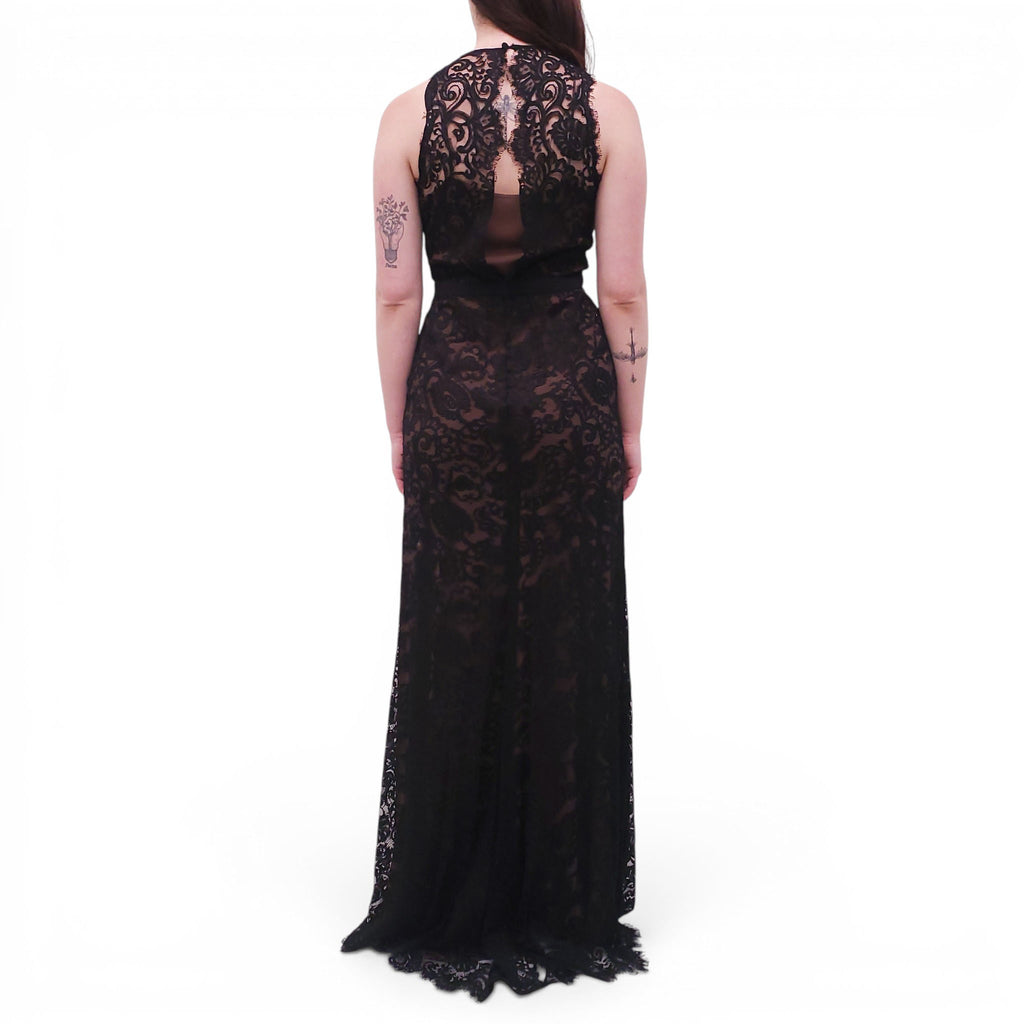 GUCCI BLACK LACE GOWN - SIZE 40