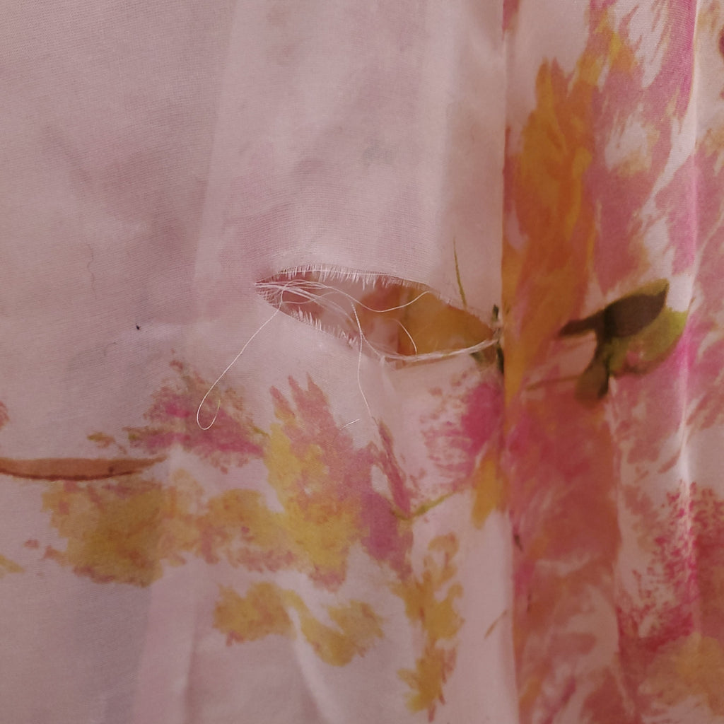 MONIQUE LHUILLIER FLORAL WATERCOLOUR GOWN - SIZE 4